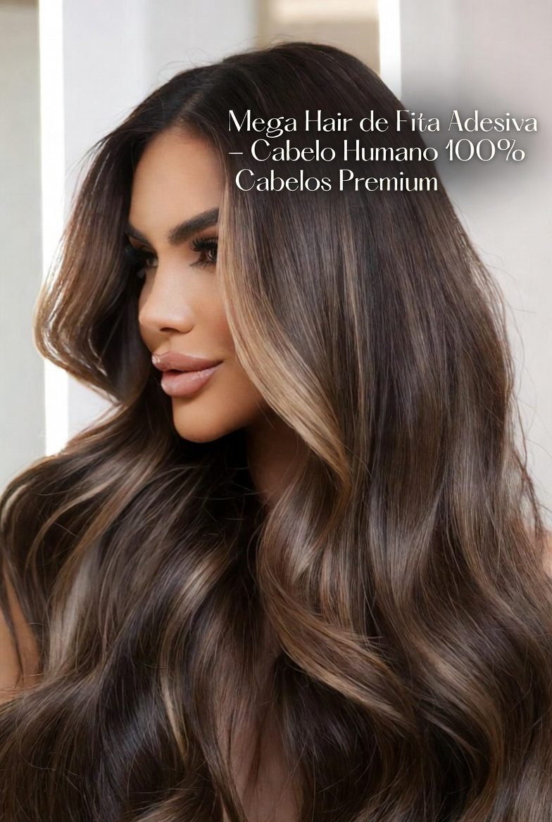 6 Coisas que Você Precisa Saber Antes de Fazer Mega Hair de Fita Adesiva com  Cabelo Humano 